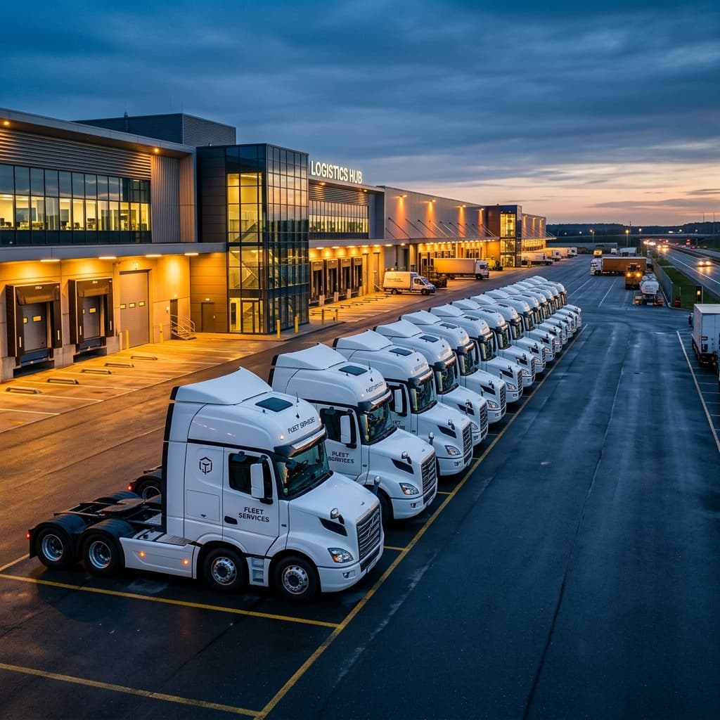 Fleet of trucks